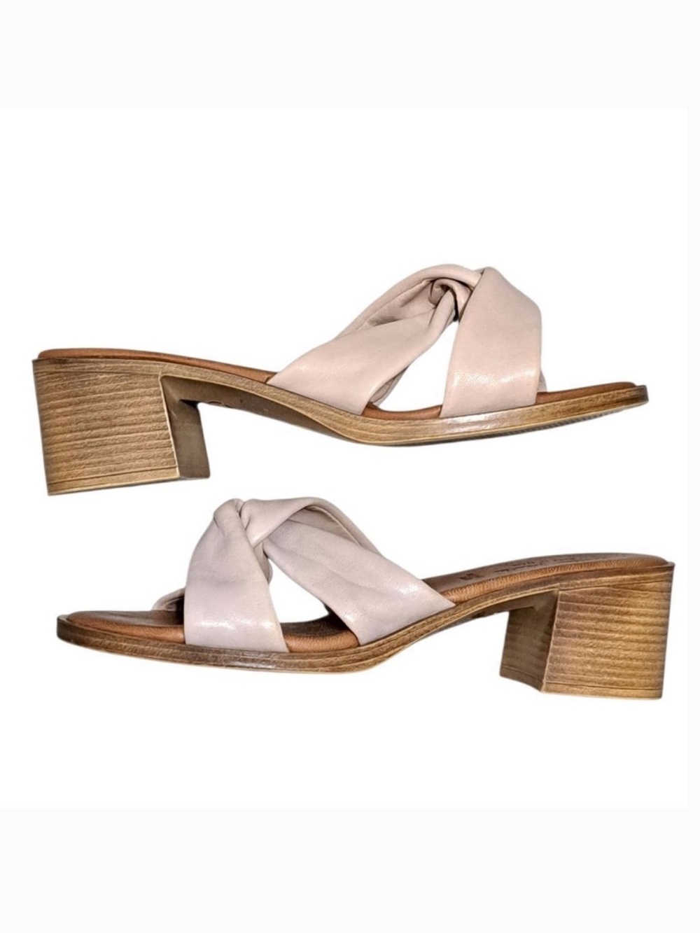 Mila Paoli women’s made in Italy leather sock sandals size 9